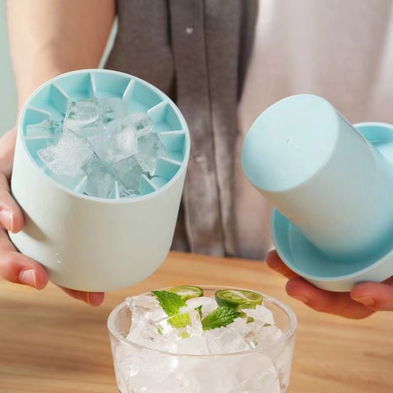 Silicone Ice Bucket Cup - Perfectly-Shaped Ice Cubes With Our Easy-Release Silicone Ice Cube Bucket Cup Mold