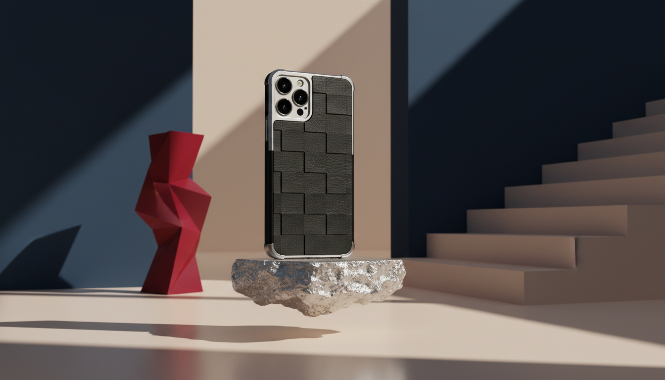 Luxury Prada phone case gift — Elegant iPhone case designed as a perfect luxury gift option