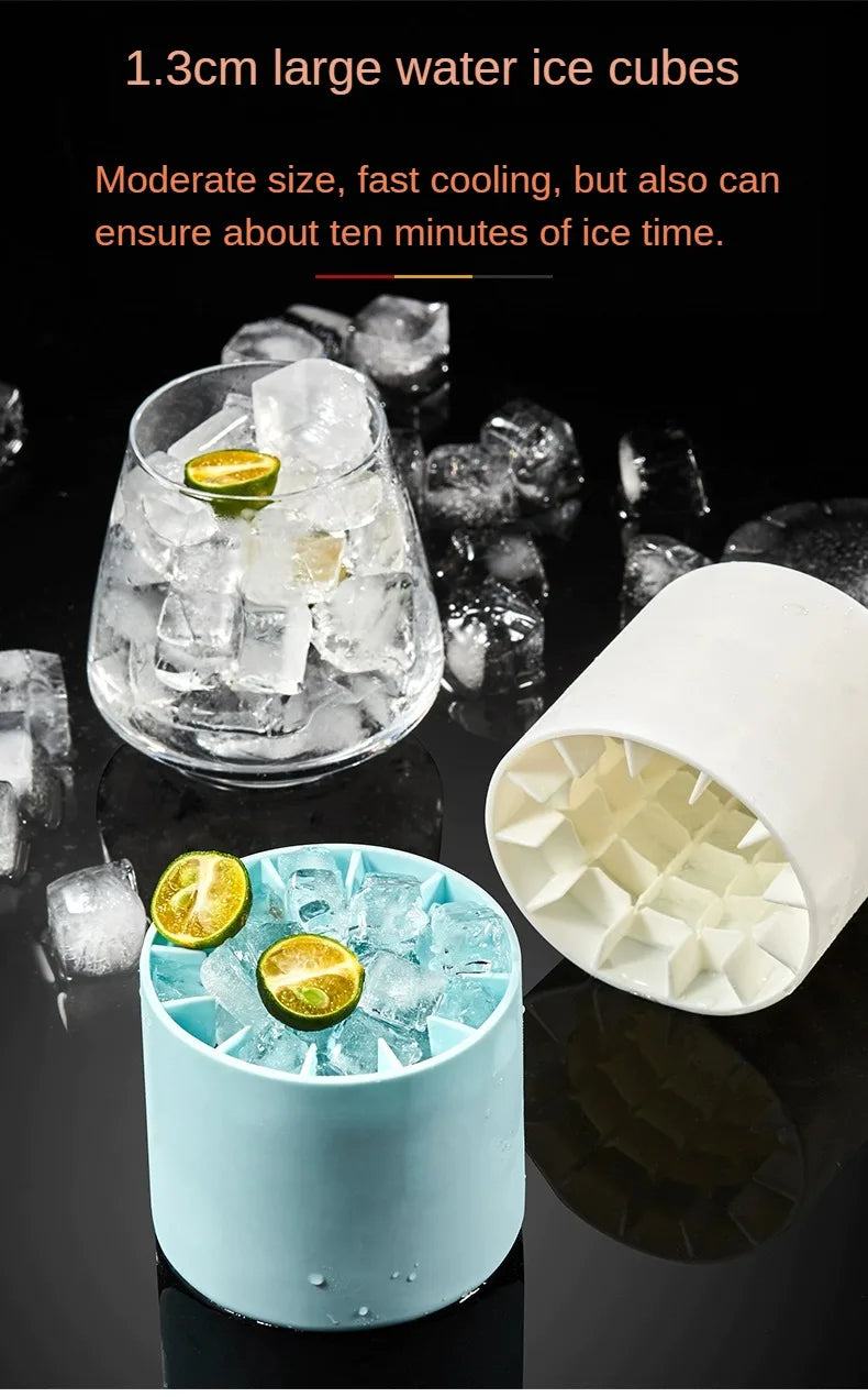 Silicone Ice Bucket Cup - Perfectly-Shaped Ice Cubes With Our Easy-Release Silicone Ice Cube Bucket Cup Mold