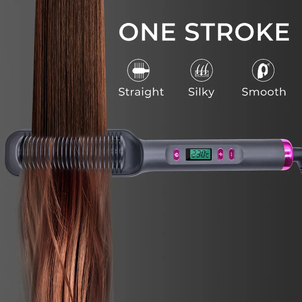 Ionic Hair Styler: The Ultimate Anti-Scald Straightening Comb