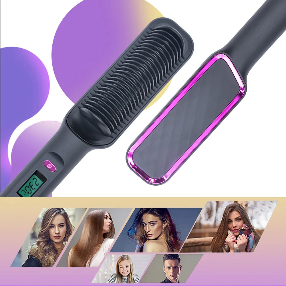 Ionic Hair Styler: The Ultimate Anti-Scald Straightening Comb