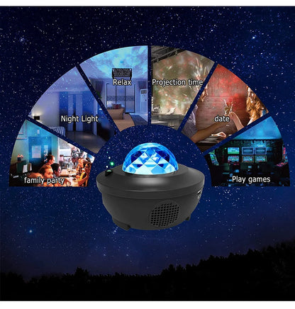 Calming, Romantic Galaxy StarBlast: Musical Night Light Projector