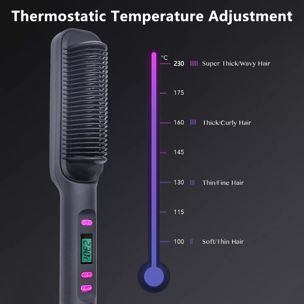 Ionic Hair Styler: The Ultimate Anti-Scald Straightening Comb