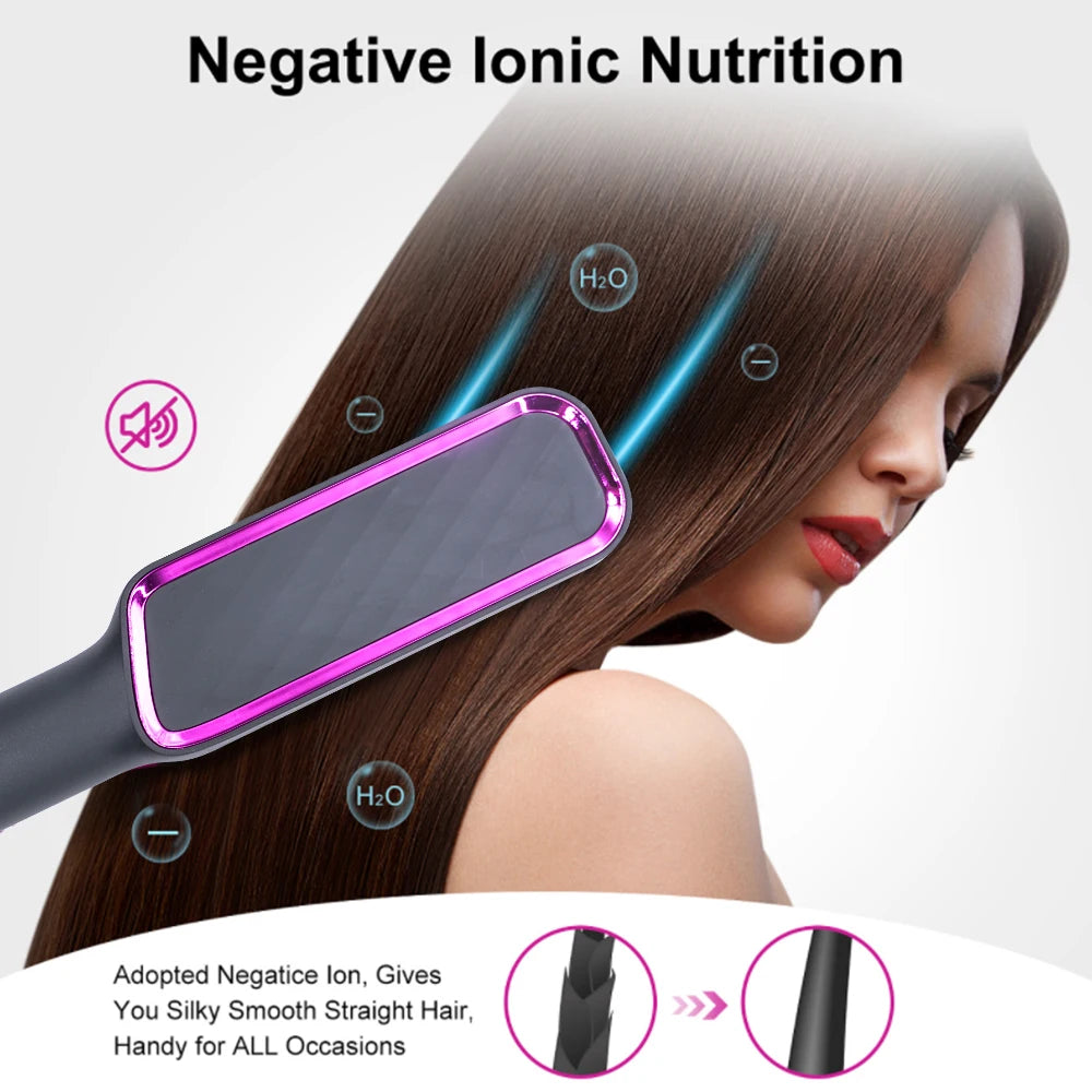 Ionic Hair Styler: The Ultimate Anti-Scald Straightening Comb