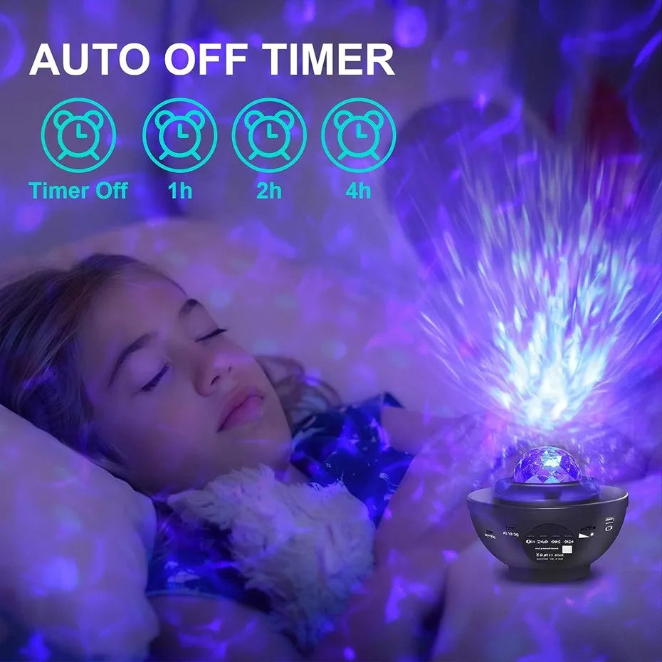 Calming, Romantic Galaxy StarBlast: Musical Night Light Projector