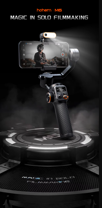 iSteady M6 KIT: Ultimate Smartphone Gimbal & Selfie Tripod with AI Fill Light