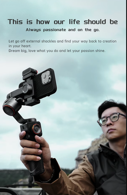 iSteady M6 KIT: Ultimate Smartphone Gimbal & Selfie Tripod with AI Fill Light