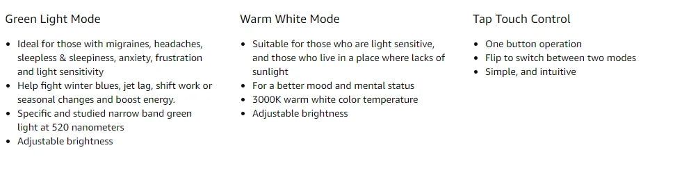 Experience relief with the iBoost Green Light Therapy Lamp for Migraines, Headaches, Insomnia, Anxiety, Light Sensitivity and many more!