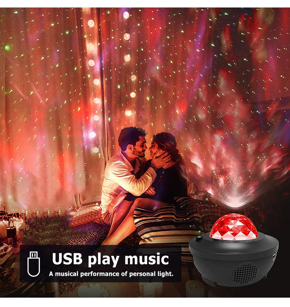 Calming, Romantic Galaxy StarBlast: Musical Night Light Projector