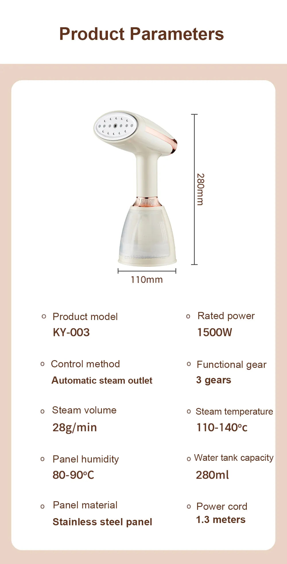 iBoost Pro Steam - This efficient steamer quickly and effortlessly irons garments.