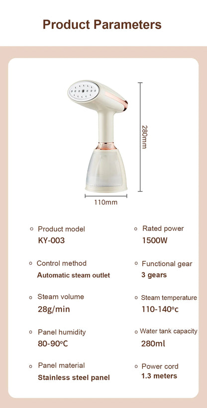 iBoost Pro Steam - This efficient steamer quickly and effortlessly irons garments.