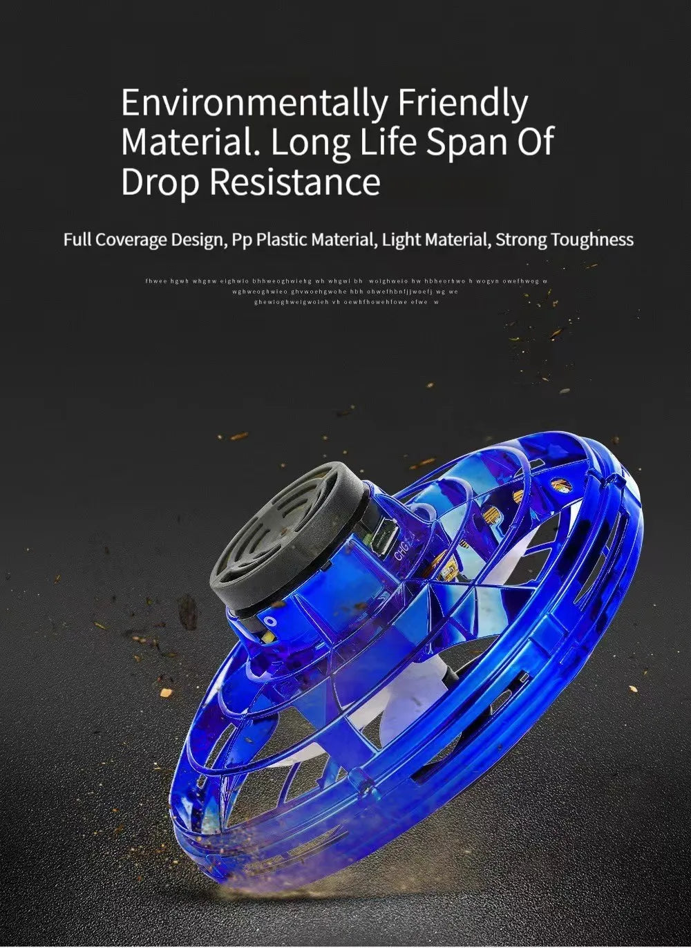 UFO Fingertip Gyro: The Ultimate Flying Mini Drone Spinner 🛸